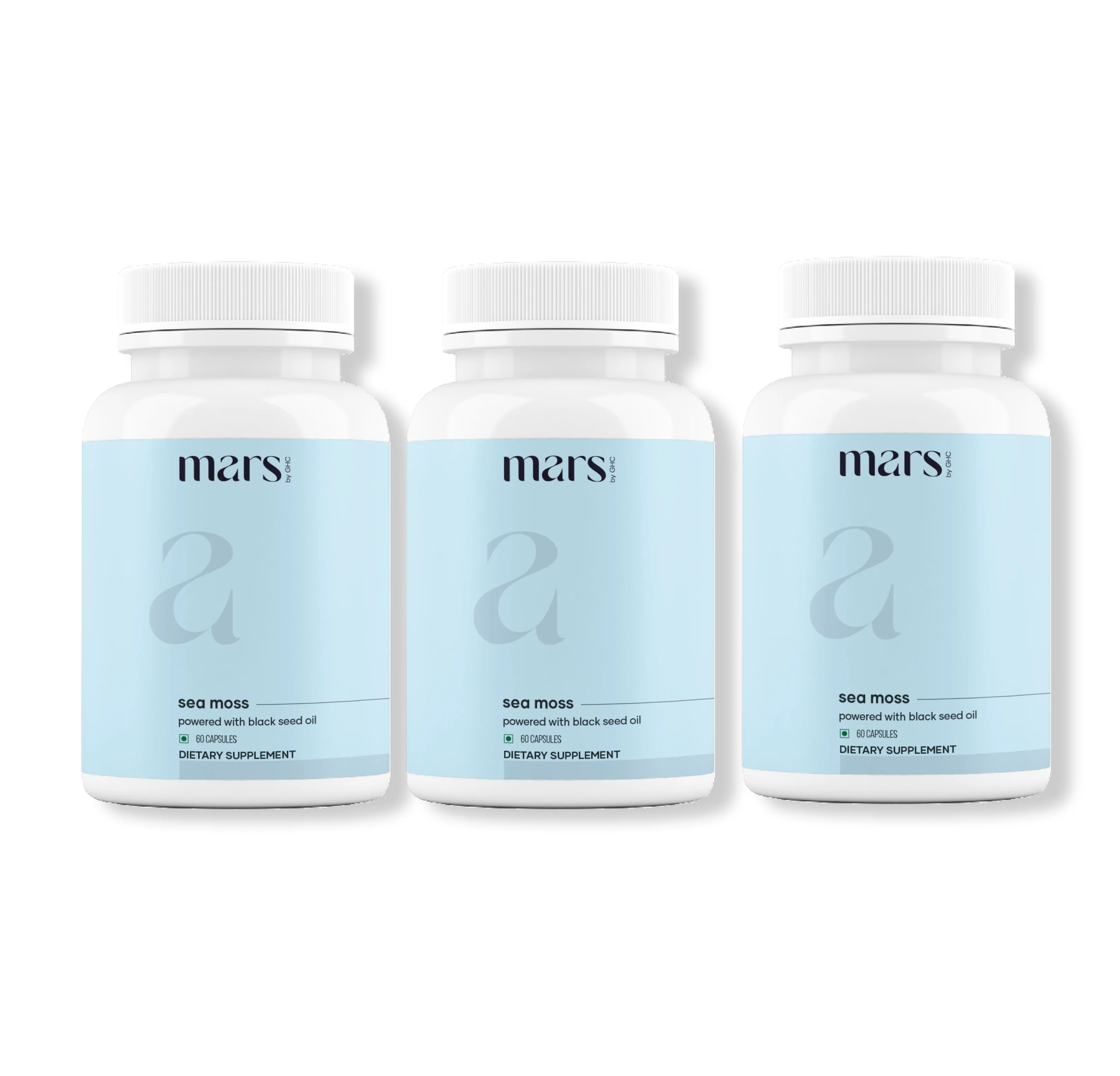 Mars Natural Sea Moss Caps: Powered with Ashwagandha, Black Seed, & Vitamin D3 8 Mars Natural Sea Moss Caps: Powered with Ashwagandha, Black Seed, & Vitamin D3