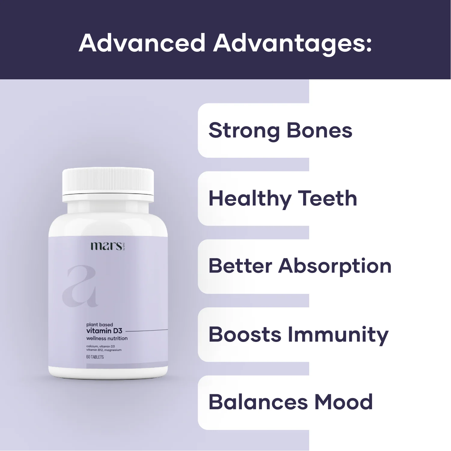 Vitamin D3 400 IU + Calcium 1000mg - (60 N) 3 Vitamin D3 400 IU + Calcium 1000mg - (60 N)