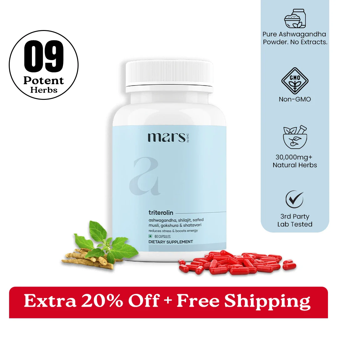 Mars Triterolin – Powered by Shilajit, Ashwagandha, Safed Musli, Gokshura
