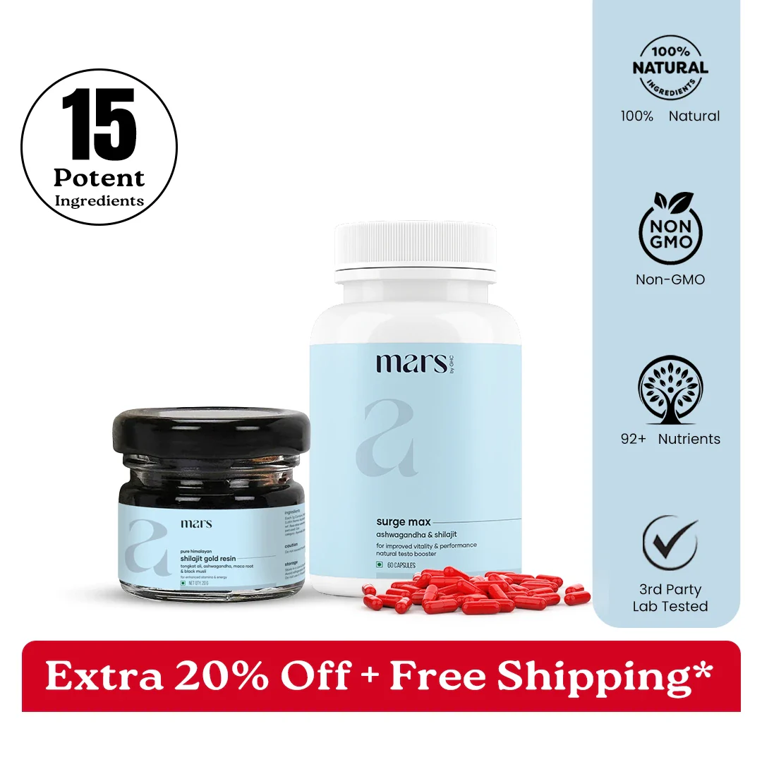 Mars Power Pack: Pure Himalayan Shilajit Gold Resin & Natural Ashwagandha Caps 1 Mars Power Pack: Pure Himalayan Shilajit Gold Resin & Natural Ashwagandha Caps