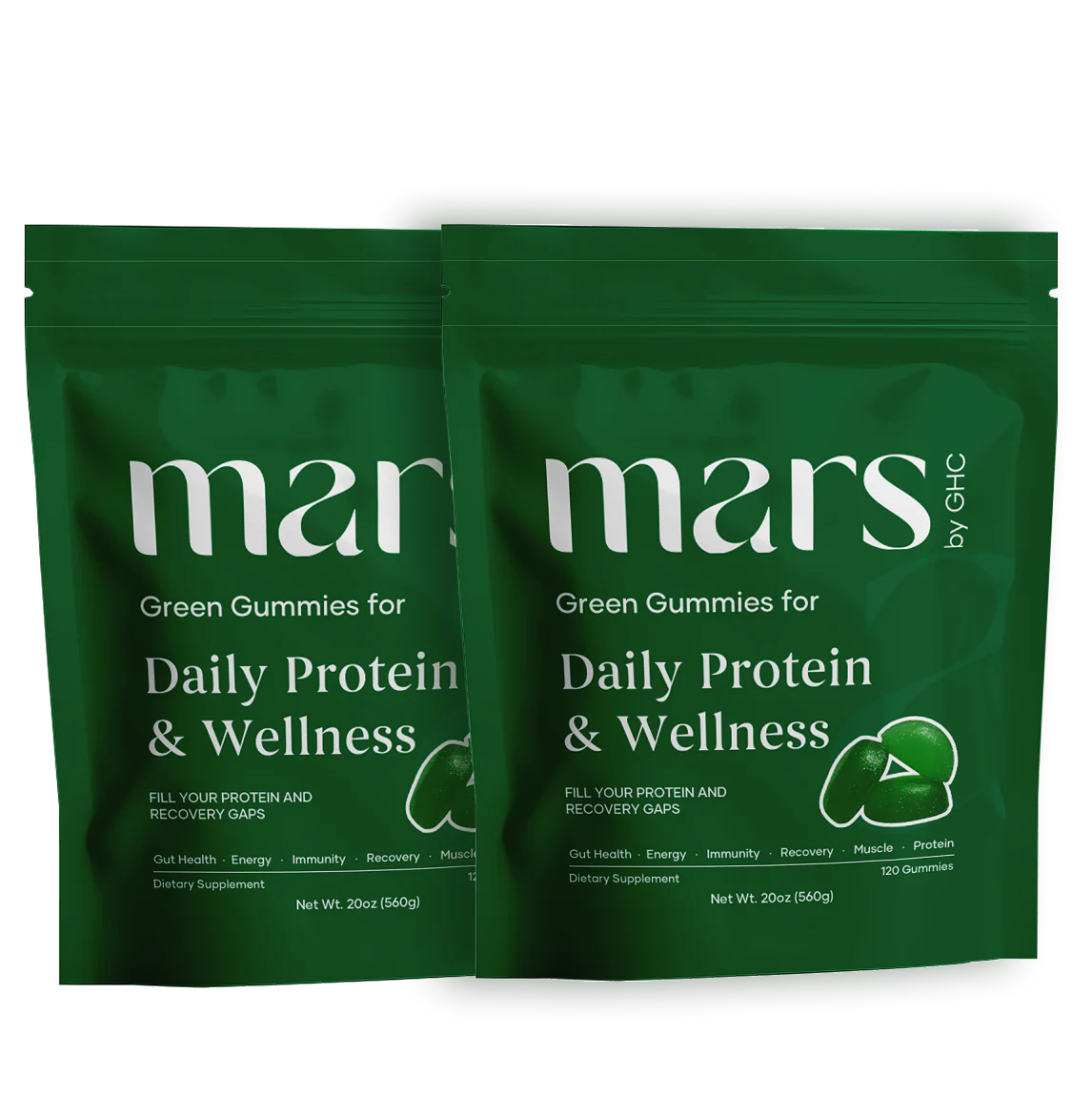 Mars Daily Pro Green Gummies 8 Mars Daily Protein & Wellness Green Gummies