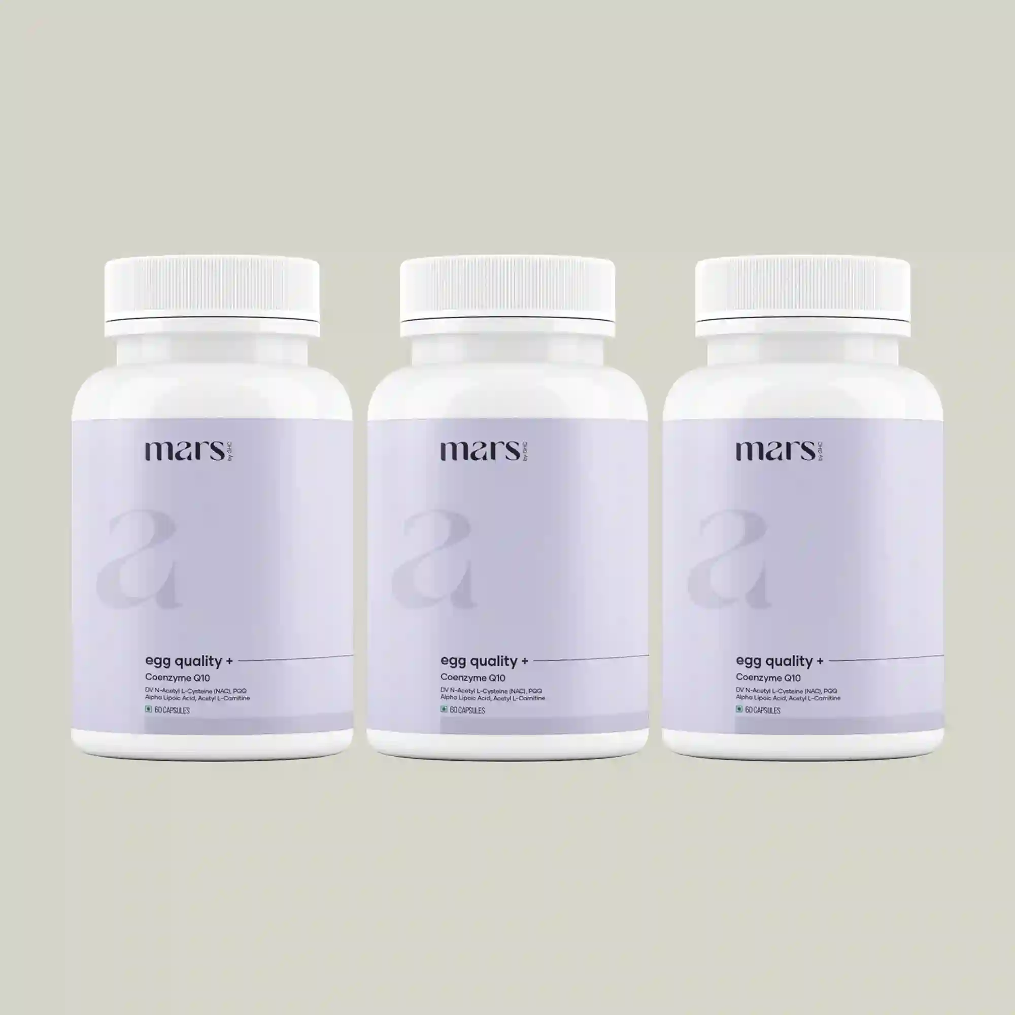 Mars Egg Quality+ Capsules with CoQ10, Alpha Lipoic Acid - Cellular Vitality, Ovarian Health & Egg Quality Support 10 Mars Egg Quality+ Capsules with CoQ10, Alpha Lipoic Acid - Cellular Vitality, Ovarian Health & Egg Quality Support