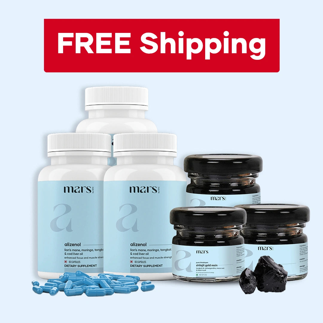 Power & Strength Combo - Powered with Shilajit Gold, Ashwagandha, Lionsmane and Moringa 15 Power & Strength Combo - Powered with Shilajit Gold, Ashwagandha, Lionsmane and Moringa
