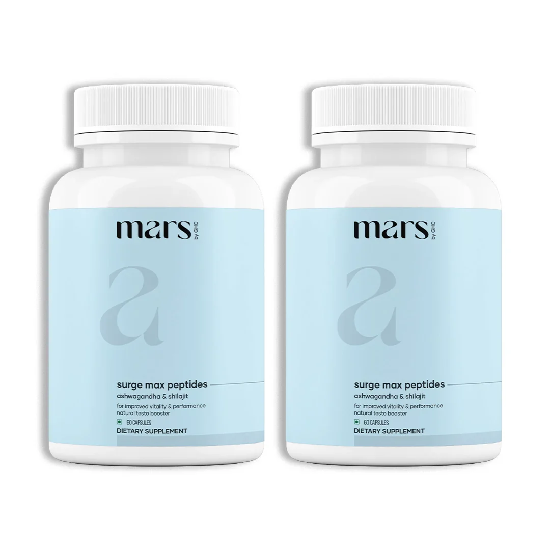 Mars Surge Max Testosterone Peptides: Powered With Performance Peptides, Ashwagandha & Shilajit 2 Mars Surge Max Testosterone Peptides: Powered With Performance Peptides, Ashwagandha & Shilajit