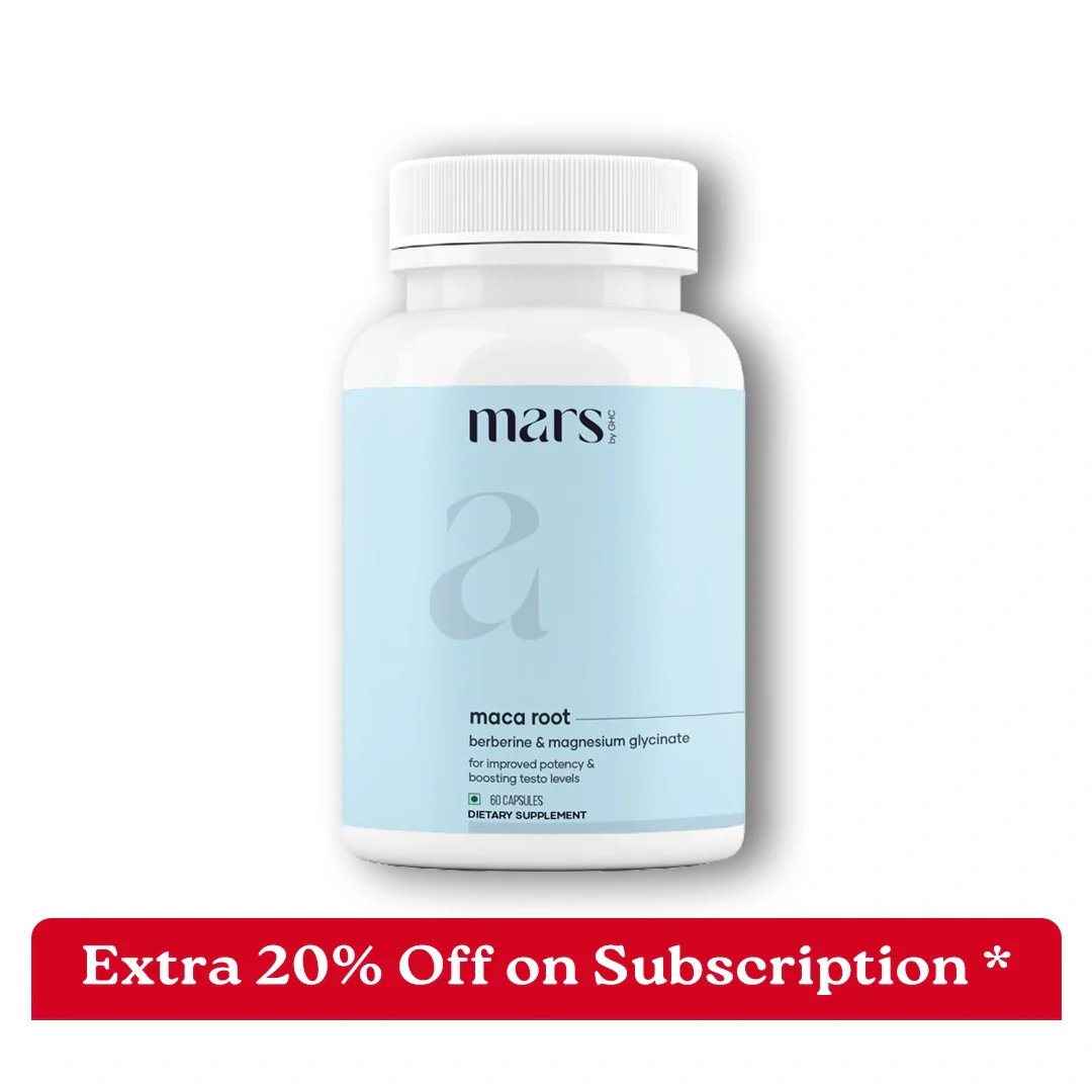 Mars Maca Root Caps (Ginseng): Powered With Magnesium & Berberine