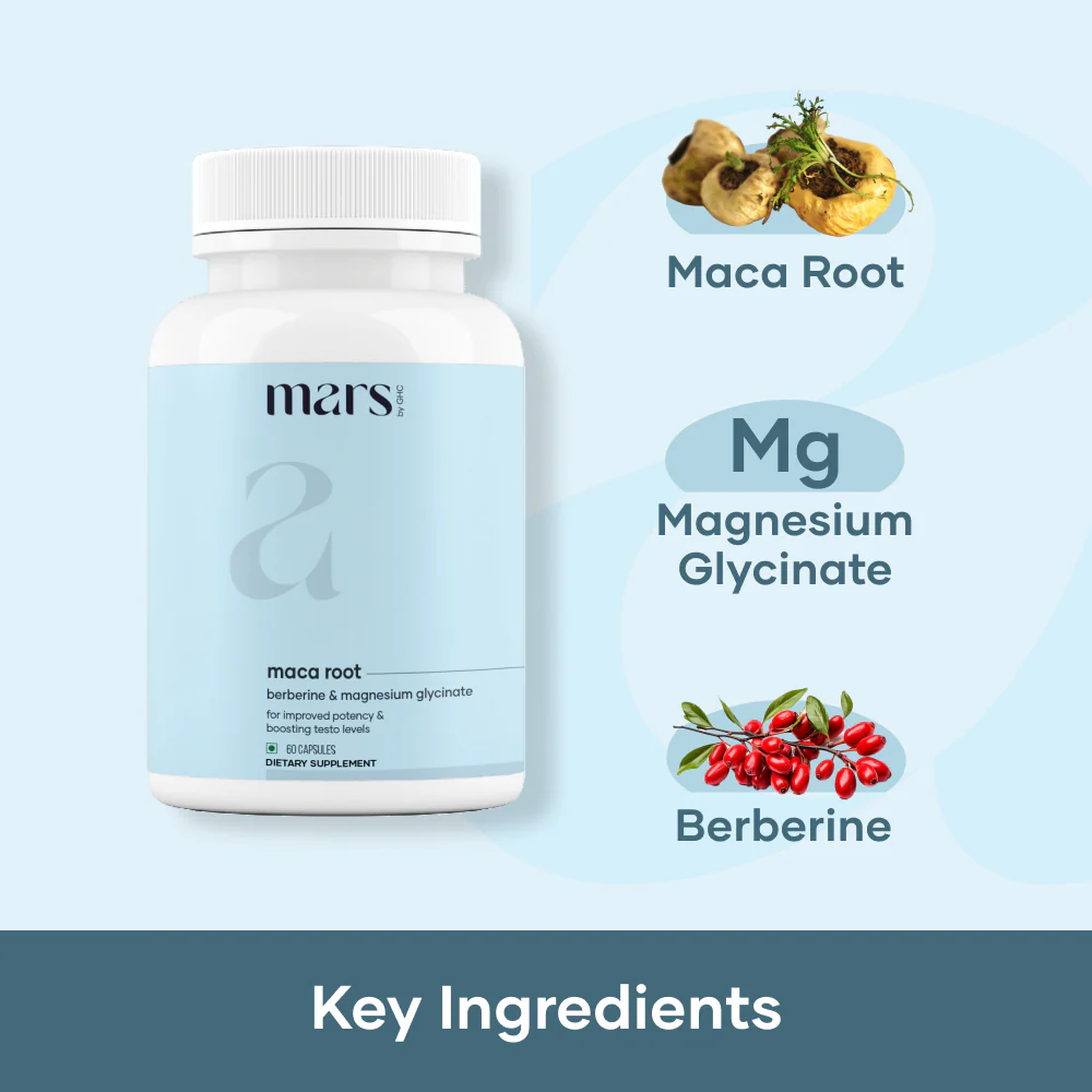 Mars Maca Root Caps (Ginseng): Powered With Magnesium & Berberine 2 Mars Maca Root Caps (Ginseng): Powered With Magnesium & Berberine