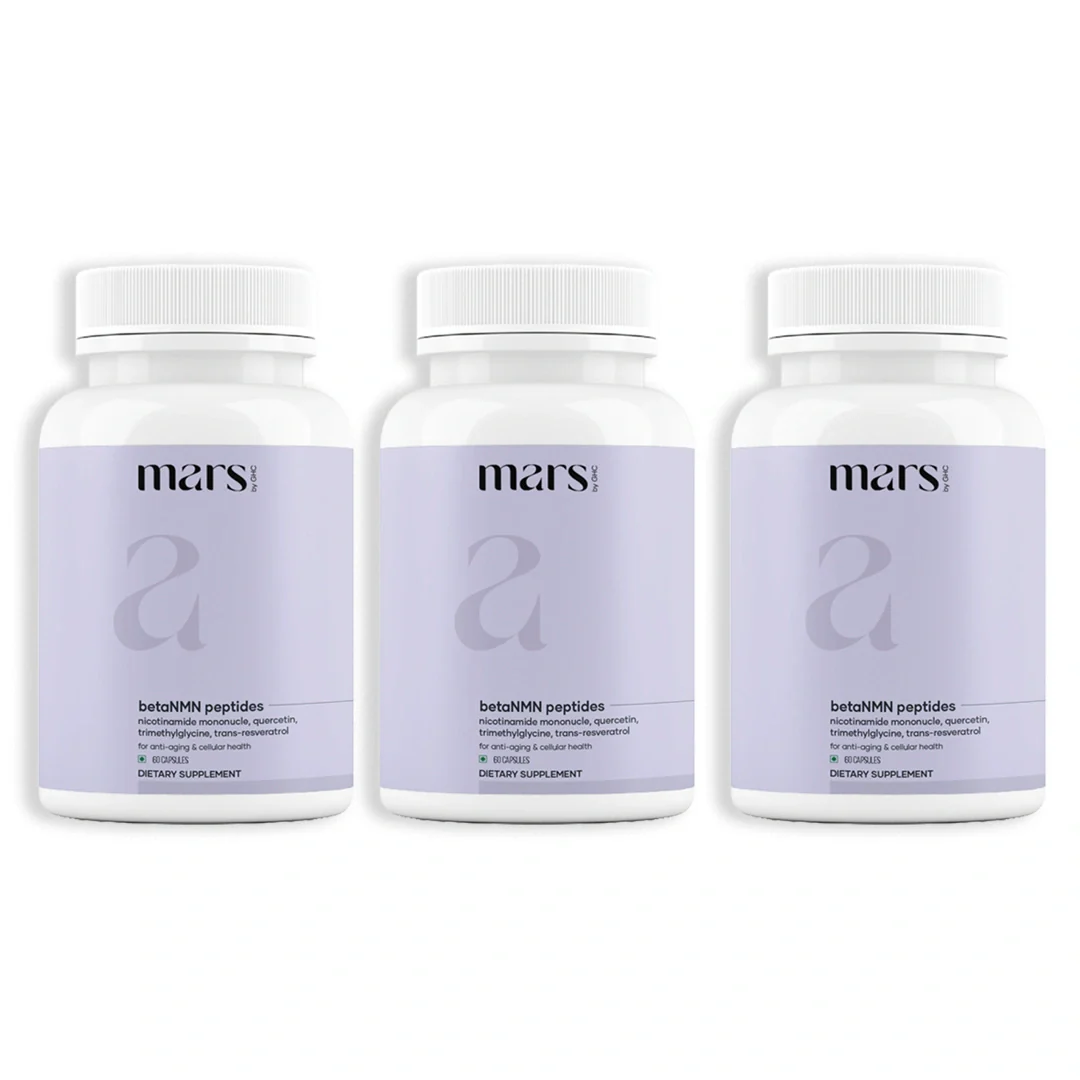 Mars BetaNMN Peptides 1000mg | NAD+ Booster with TMG, Quercetin & Resveratrol for Cellular Energy, Anti-Aging & Longevity 3 Mars BetaNMN Peptides 1000mg | NAD+ Booster with TMG, Quercetin & Resveratrol for Cellular Energy, Anti-Aging & Longevity