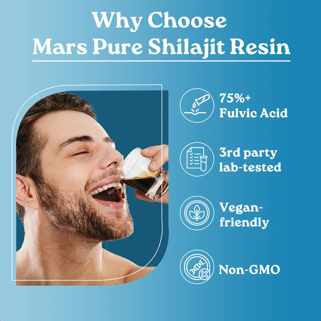 Mars Pure Himalayan Shilajit Resin with 75%+ Fulvic Acid - Natural Energy, Stamina & Vitality Support 12 Mars Pure Himalayan Shilajit Resin with 75%+ Fulvic Acid - Natural Energy, Stamina & Vitality Support