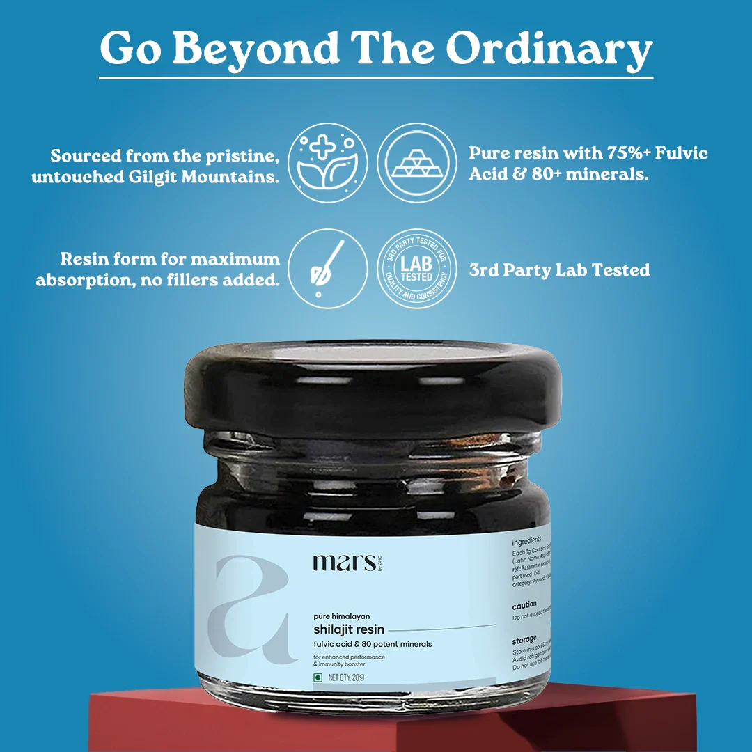 Mars Pure Himalayan Shilajit Resin with 75%+ Fulvic Acid - Natural Energy, Stamina & Vitality Support 4 Mars Pure Himalayan Shilajit Resin with 75%+ Fulvic Acid - Natural Energy, Stamina & Vitality Support