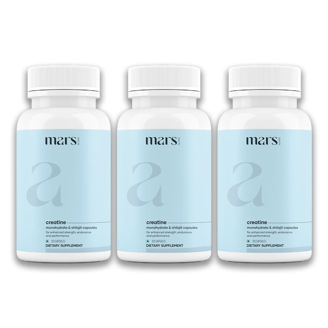 Mars Micronized Creatine Monohydrate Caps: Powered with Shilajit for Muscle strength, Power & Stamina 3 Mars Micronized Creatine Monohydrate Caps: Powered with Shilajit for Muscle strength, Power & Stamina