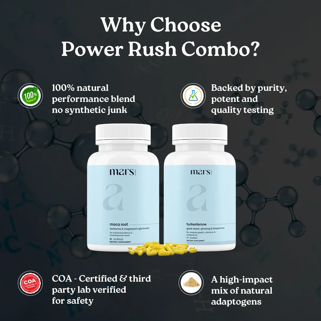 Mars Power Rush Combo - Powered by Turkesterone & Maca Root 3 Mars Power Rush Combo - Powered by Turkesterone & Maca Root