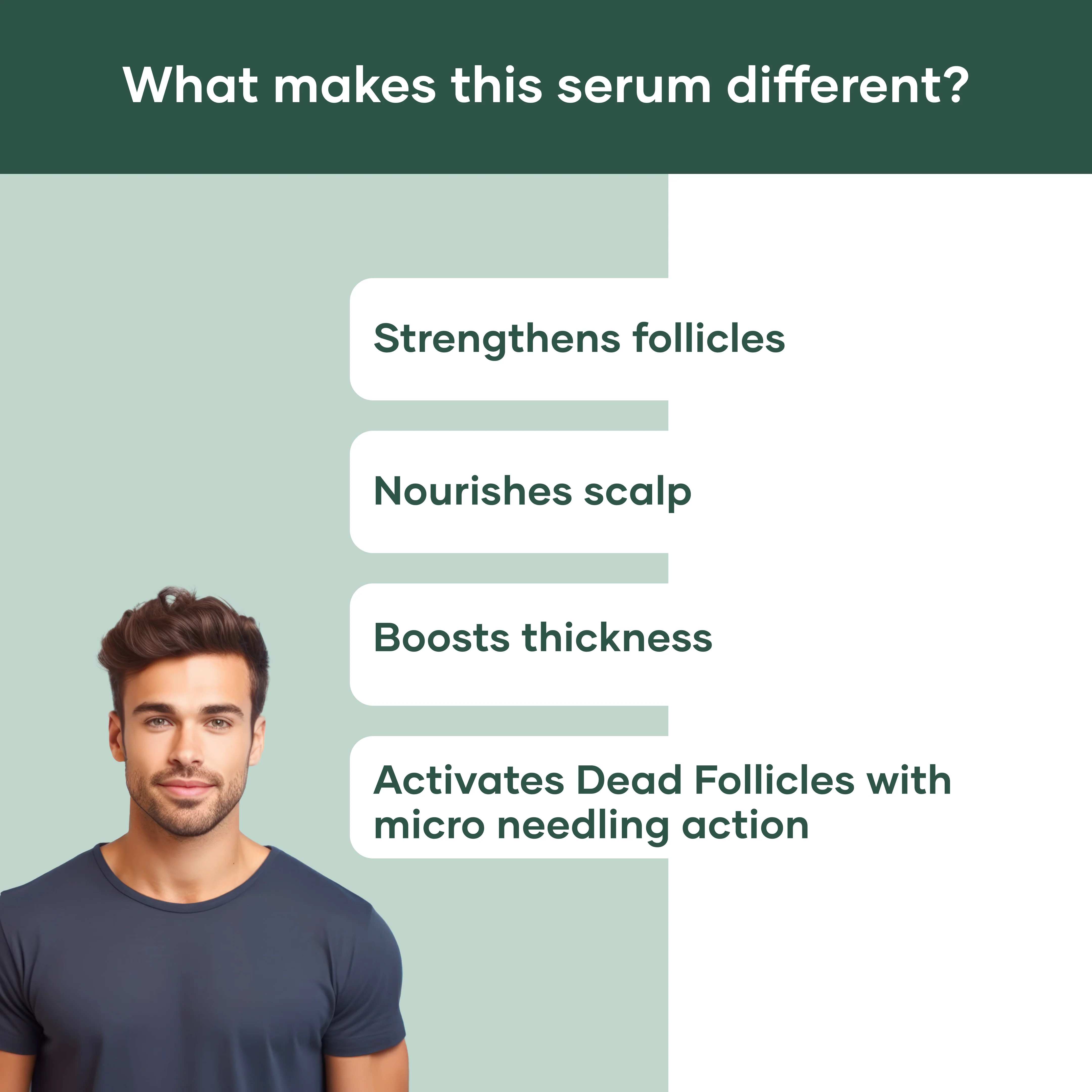 Hair Regrowth Kit : Derma Roller & Hair Serum Powered With Rosemary, Castor Oil, Redensyl & Black Seed Oil 3 2
