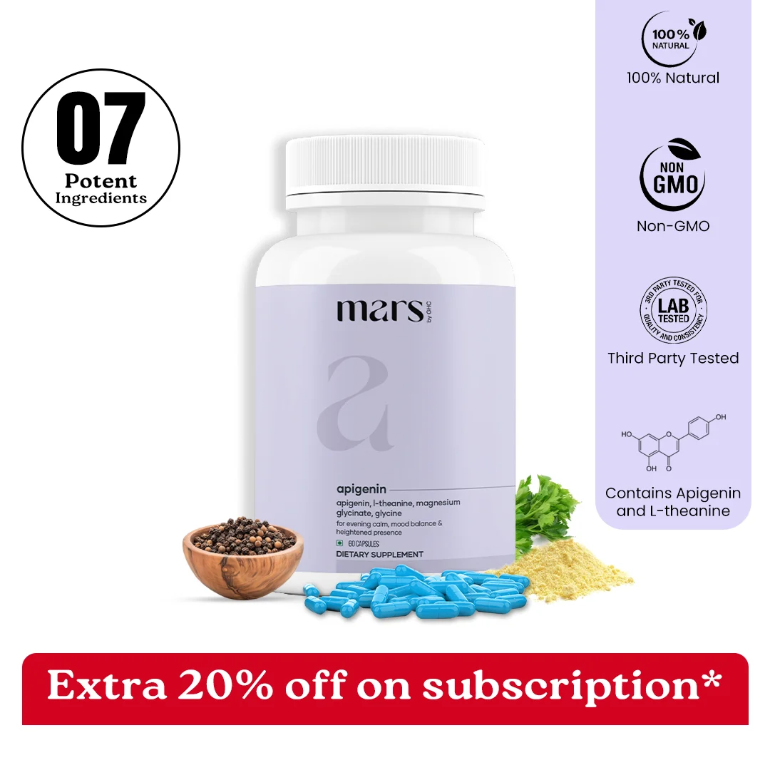 Mars Apigenin: Nightly Calm & Heightened Senses Blend 1 Mars Apigenin: Nightly Calm & Heightened Senses Blend