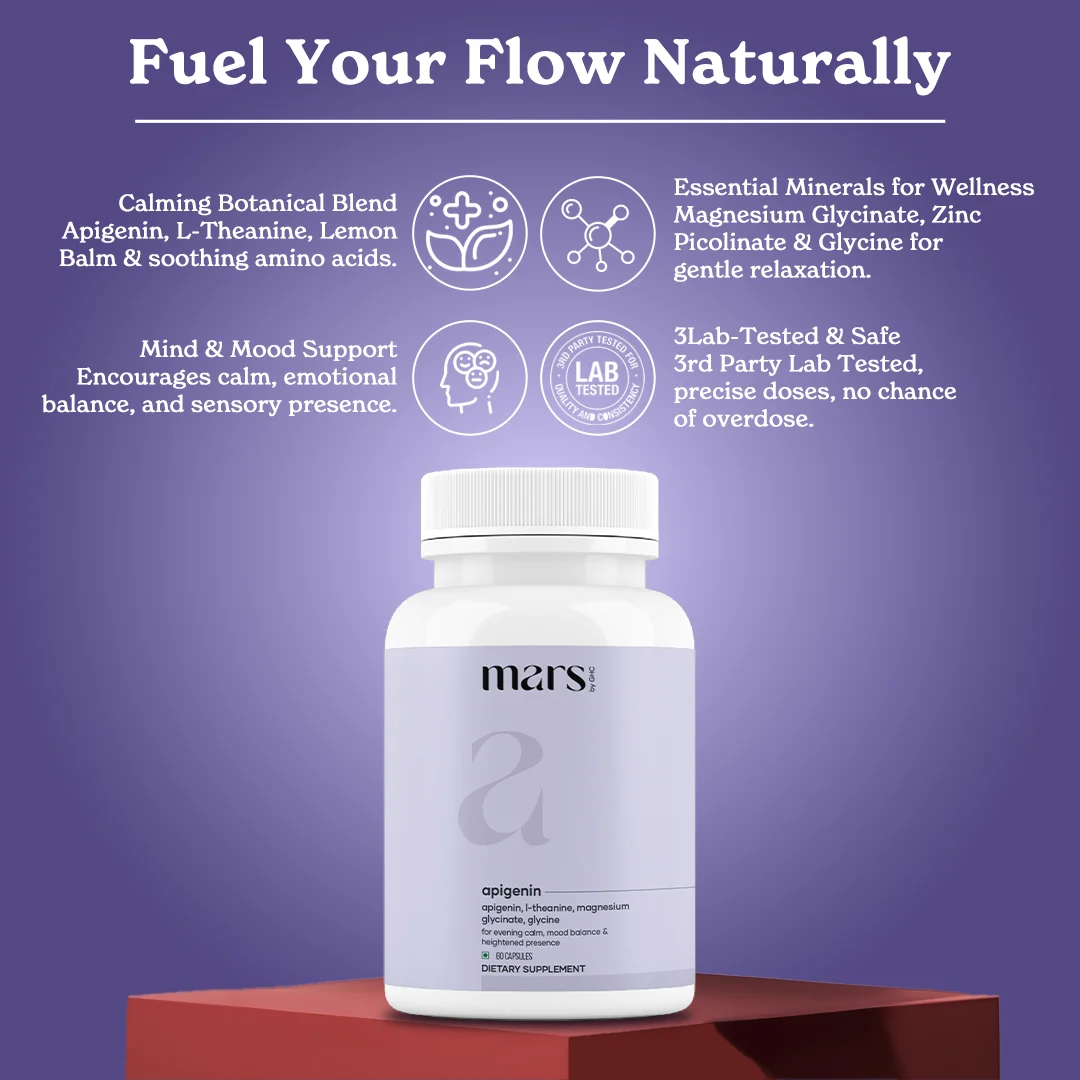 Mars Apigenin: Nightly Calm & Heightened Senses Blend 8 Mars Apigenin: Nightly Calm & Heightened Senses Blend