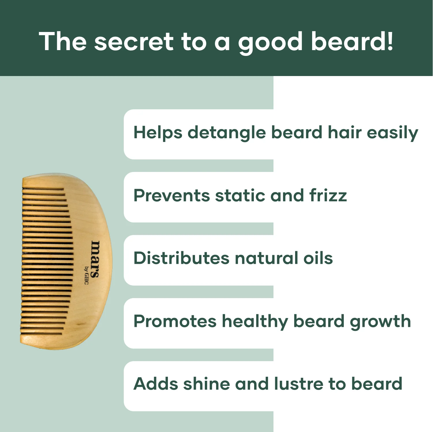 Wooden Beard Comb | Made With Neem Wood | Better Beard Shape | Pocket Size | Dandruff control Itch free beard 3 Wooden Beard Comb | Made With Neem Wood | Better Beard Shape | Pocket Size | Dandruff control Itch free beard