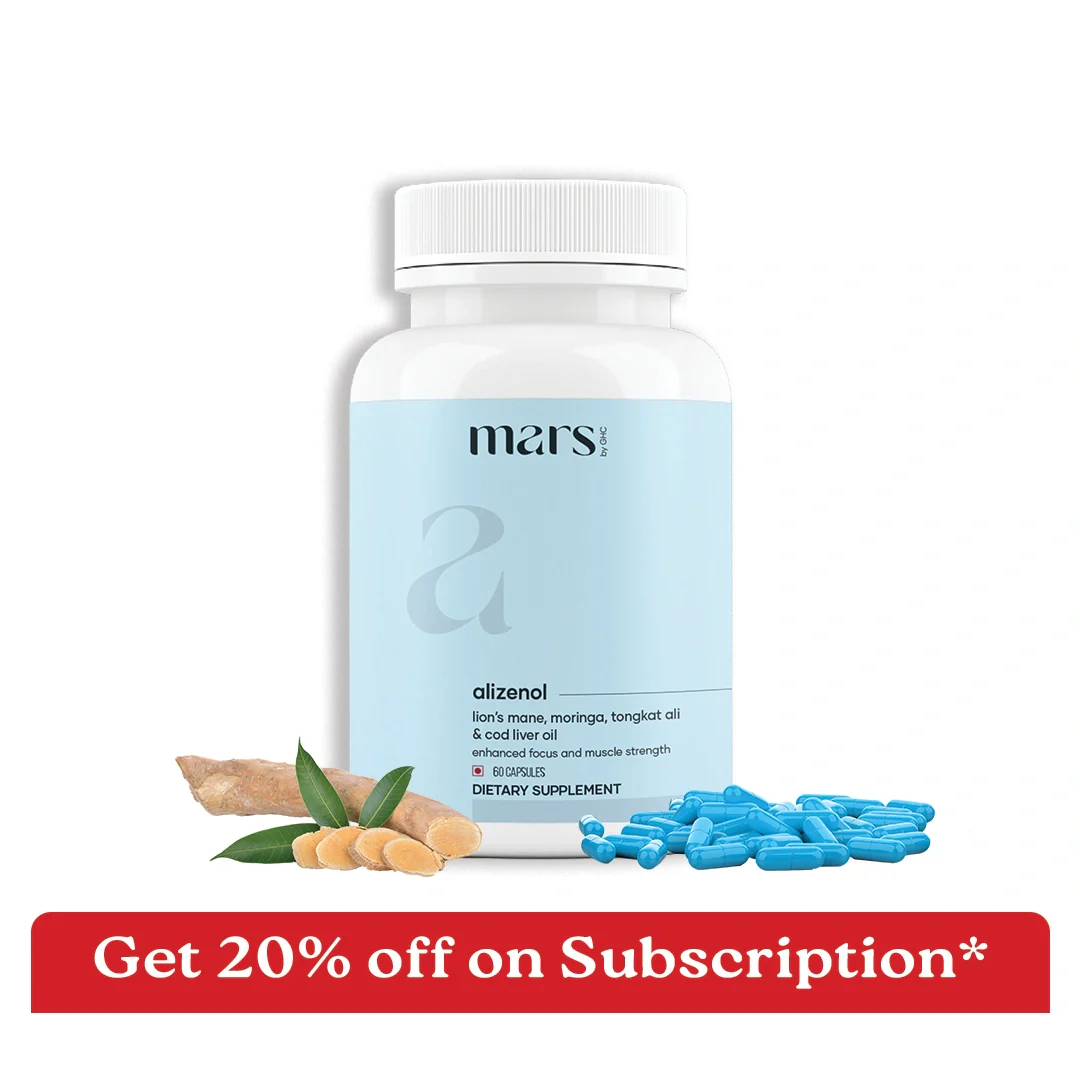 Mars Alizenol – Bedroom Performance & Vitality Support with Moringa, Lion’s Mane & Tongkat Ali