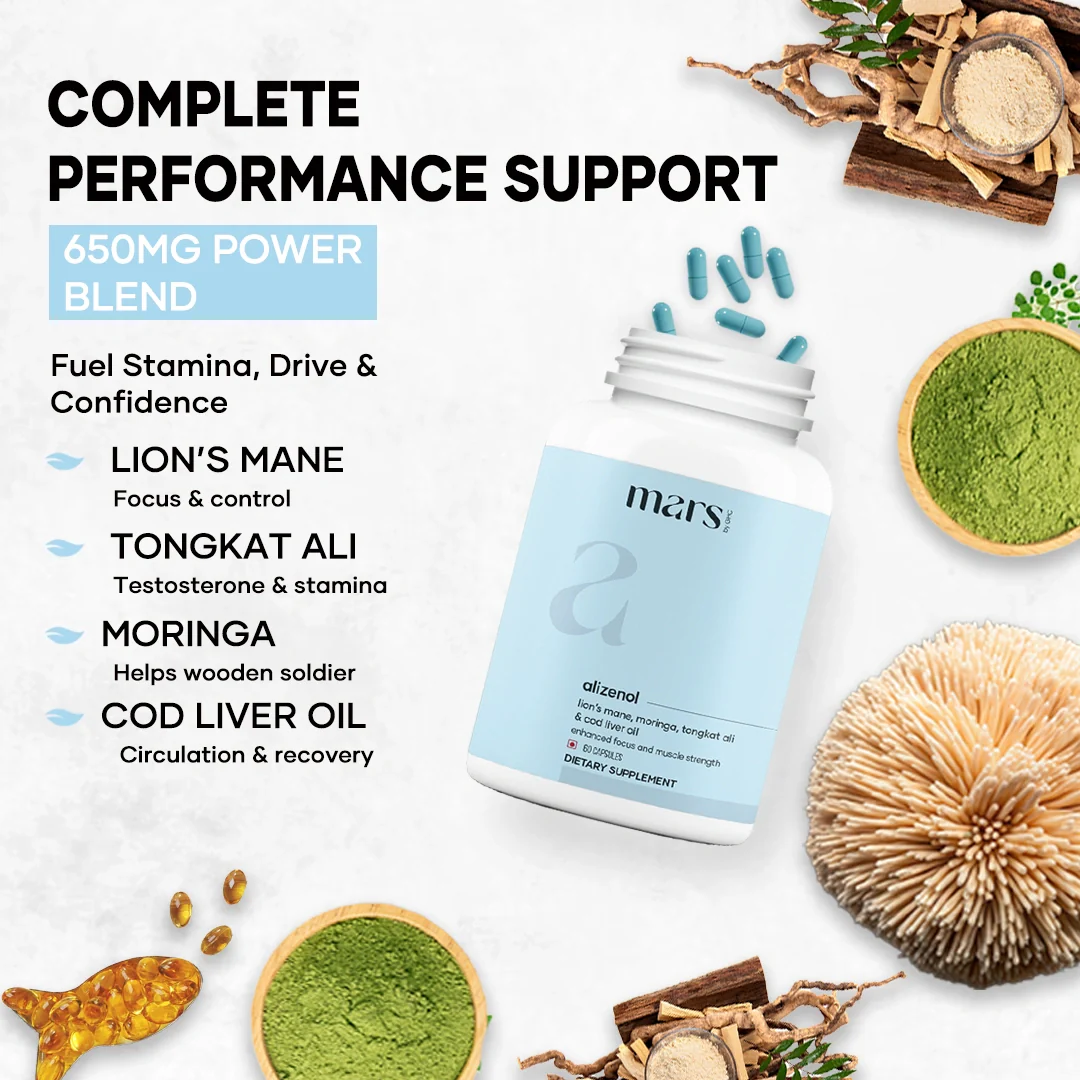 Mars Alizenol – Bedroom Performance & Vitality Support with Moringa, Lion’s Mane & Tongkat Ali 2 Mars Alizenol – Bedroom Performance & Vitality Support with Moringa, Lion’s Mane & Tongkat Ali