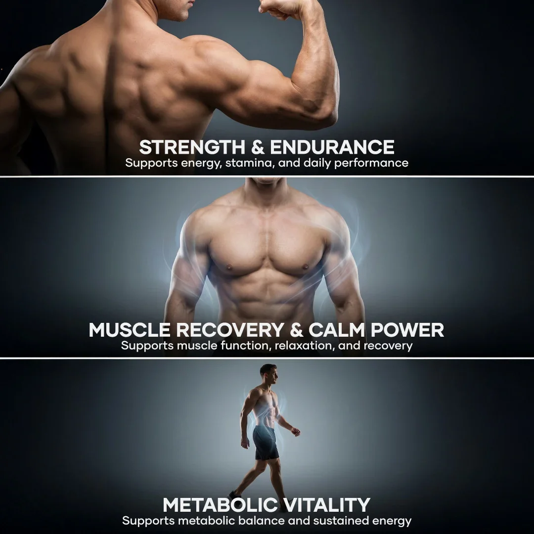 AlphaSteron Capsules with Maca Root, Magnesium & Berberine : Vitality, Strength & Metabolic Support (60N) 5 AlphaSteron Capsules with Maca Root, Magnesium & Berberine : Vitality, Strength & Metabolic Support (60N)