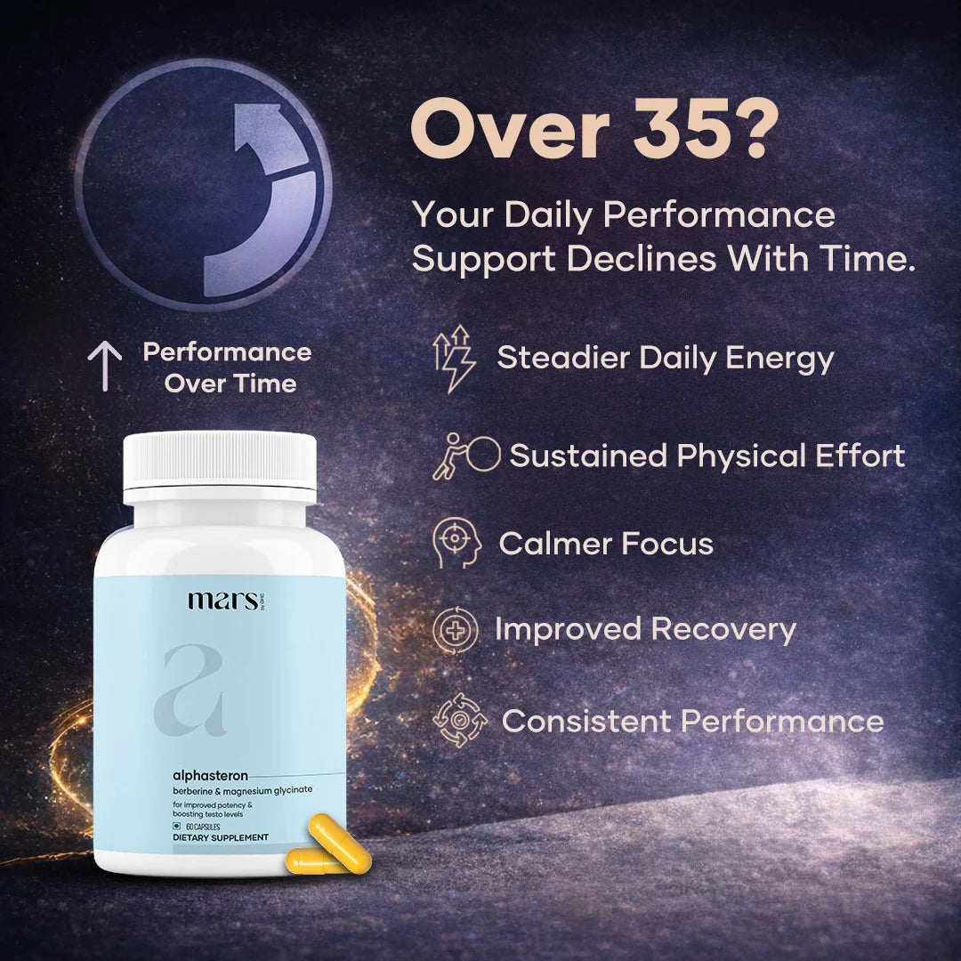AlphaSteron Capsules with Maca Root, Magnesium & Berberine : Vitality, Strength & Metabolic Support (60N) 7 AlphaSteron Capsules with Maca Root, Magnesium & Berberine : Vitality, Strength & Metabolic Support (60N)