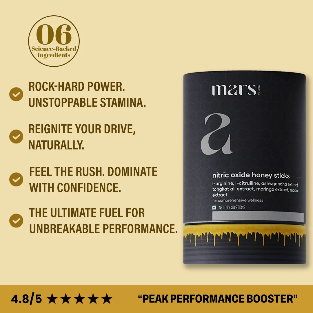 Nitric Oxide Honey Sticks: For Unstoppable Energy, Intense Drive & Long‑Lasting Performance with Ashwagandha, Maca Root, Tongkat Ali, L‑Arginine & L‑Citrulline 2 Nitric Oxide Honey Sticks: For Unstoppable Energy, Intense Drive & Long‑Lasting Performance with Ashwagandha, Maca Root, Tongkat Ali, L‑Arginine & L‑Citrulline