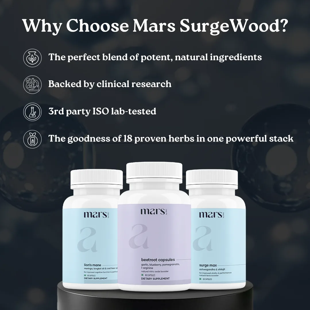 Mars SurgeWood: The Triple-Action Bedroom Performance Stack for Stamina, Flow & Desire 3 Mars SurgeWood: The Triple-Action Bedroom Performance Stack for Stamina, Flow & Desire