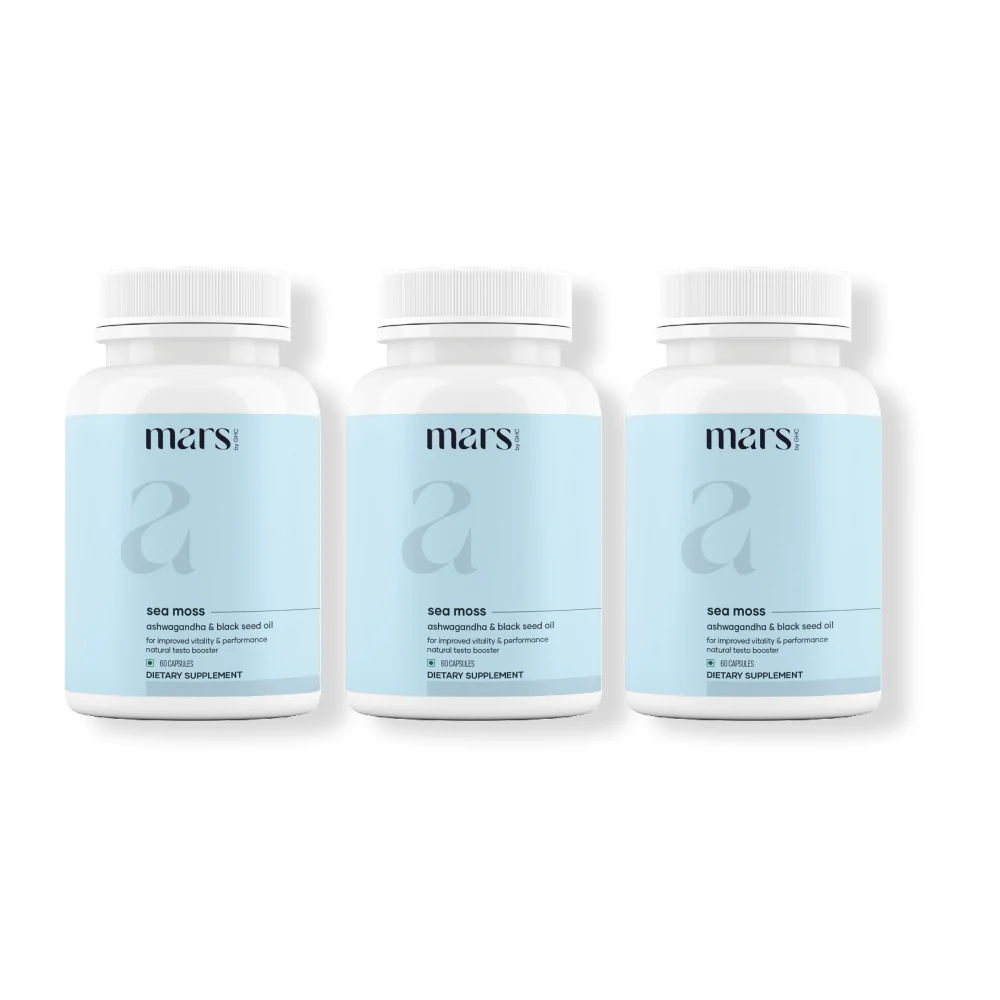 Mars Natural Sea Moss Caps: Powered with Ashwagandha, Black Seed, & Vitamin D3 8 Mars Natural Sea Moss Caps: Powered with Ashwagandha, Black Seed, & Vitamin D3