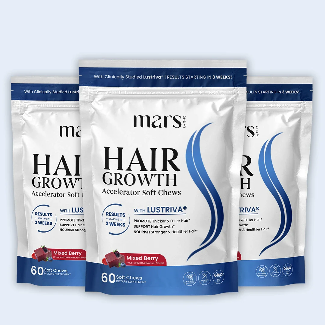 Hair Growth Accelerator Soft Chews: Powered by Lustriva 8 Hair Growth Accelerator Soft Chews: Powered by Lustriva
