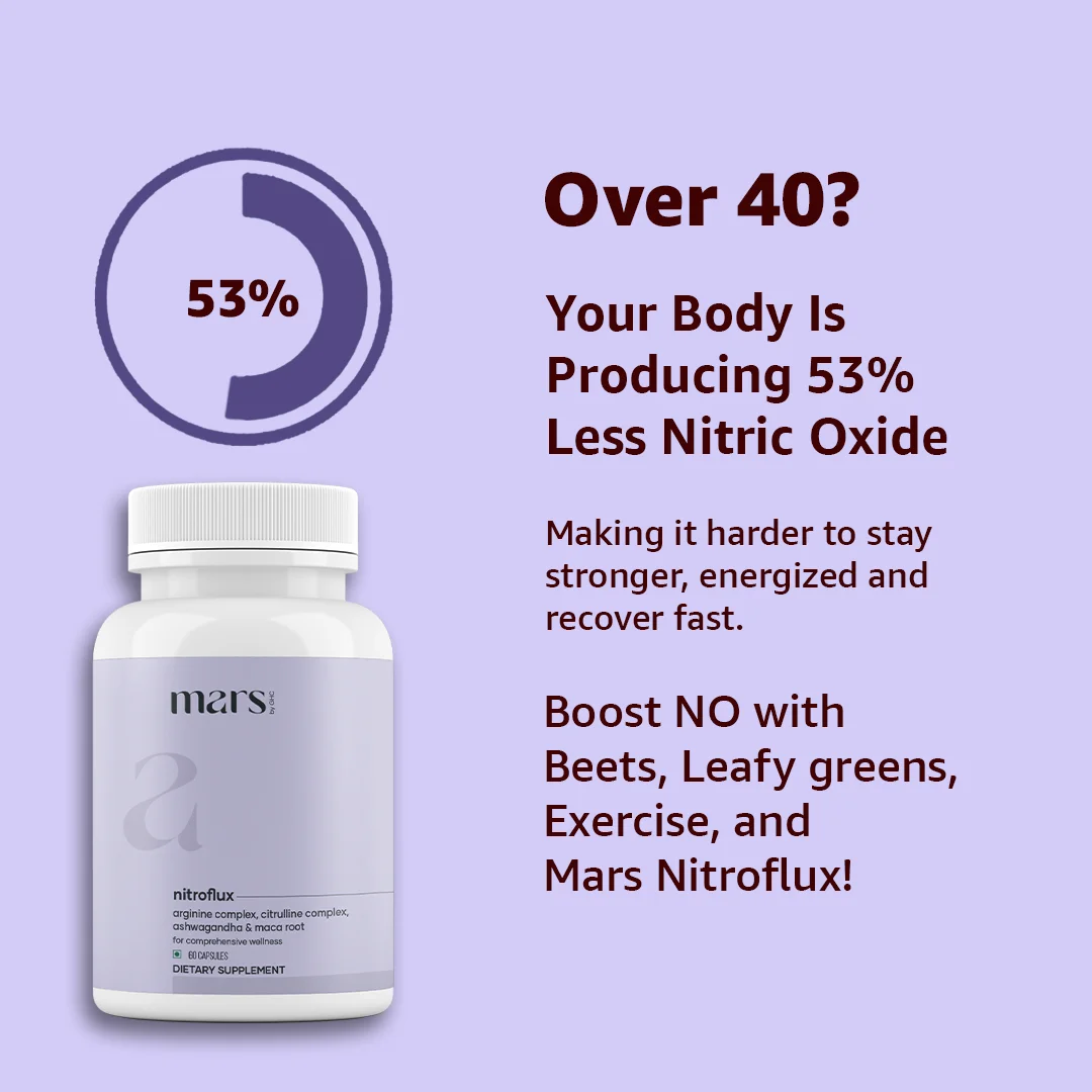 Mars NitroFlux Capsules with L-Arginine, L-Citrulline & Adaptogens – Blood Flow, Pump & Performance Support (60N) 5 Mars NitroFlux Capsules with L-Arginine, L-Citrulline & Adaptogens – Blood Flow, Pump & Performance Support (60N)