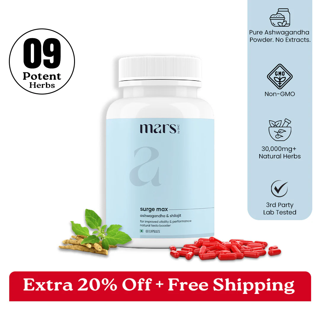 Mars Surge Max: A Natural T-Level Booster for Stamina, Bedroom Game & Stress