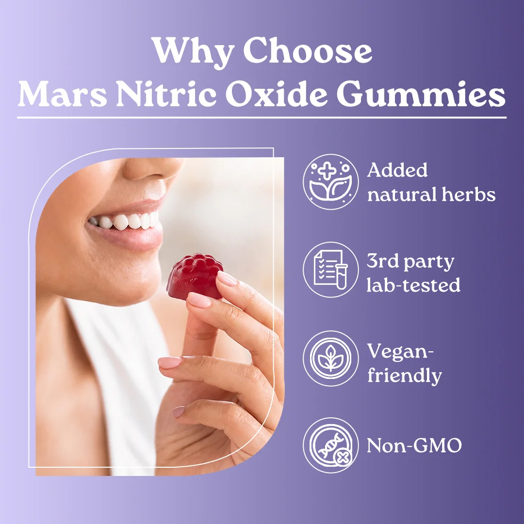 Mars Nitric Oxide Gummies: Boost Performance, T-Levels & Blood Flow for Maximum Energy and Vitality 11 Mars Nitric Oxide Gummies: Boost Performance, T-Levels & Blood Flow for Maximum Energy and Vitality