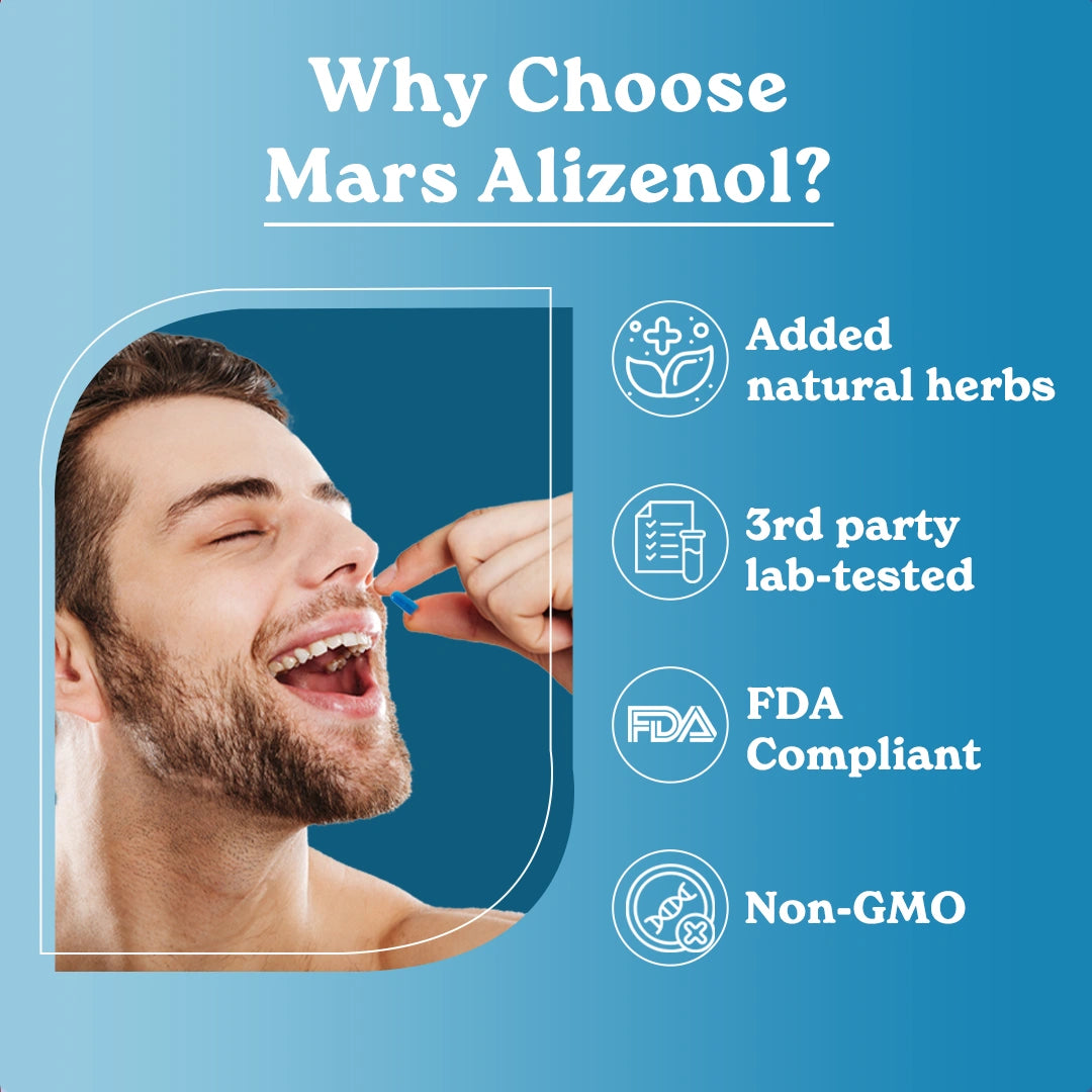 Mars Alizenol Capsules with Lion’s Mane, Tongkat Ali & Cod Liver Oil - Drive, Stamina & Testosterone Support 12 Mars Alizenol Capsules with Lion’s Mane, Tongkat Ali & Cod Liver Oil - Drive, Stamina & Testosterone Support