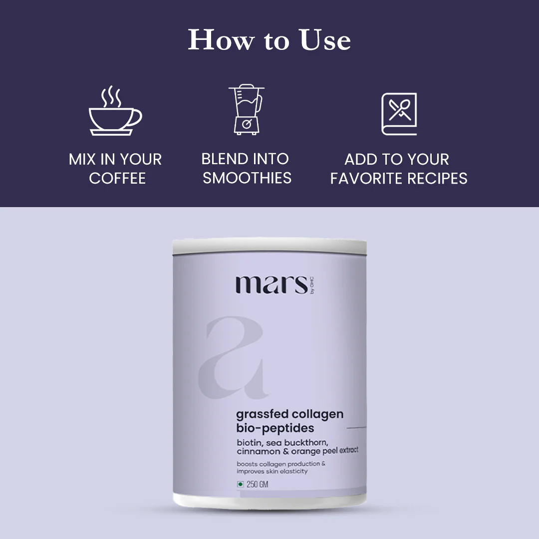 Mars Grassfed Collagen Bio-Peptides: Powered with 18 Grams Protein 4 Mars Grassfed Collagen Bio-Peptides: Powered with 18 Grams Protein