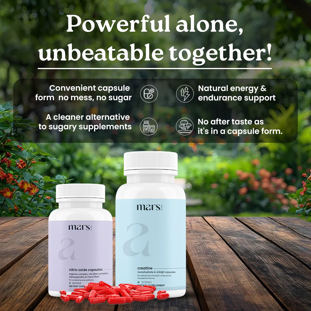 Beast Mode Combo: Powered by Nitric Oxide & Creatine Capsules 2 Beast Mode Combo: Powered by Nitric Oxide & Creatine Capsules