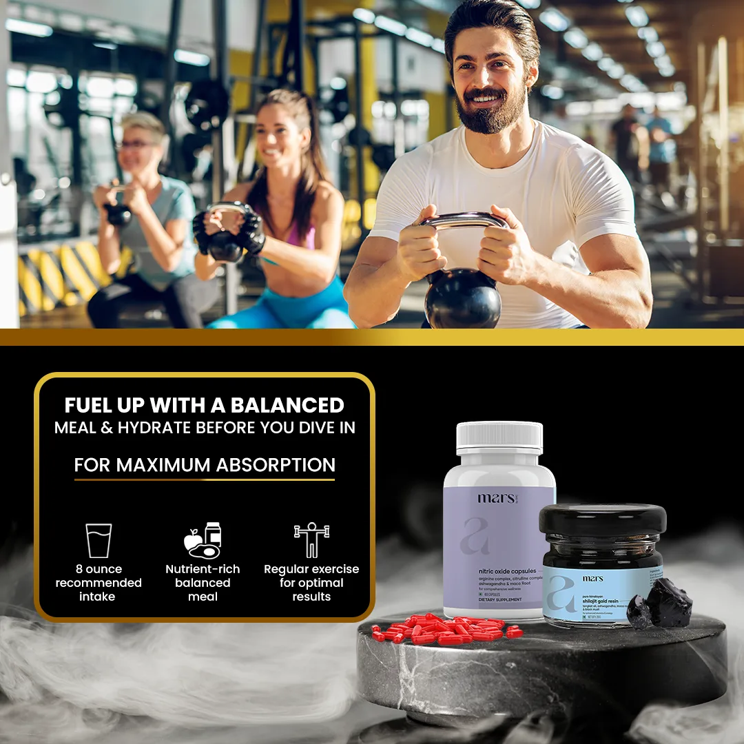 Mars Nitro Boost+ - Pure Himalayan Shilajit Gold Resin & Nitric Oxide Capsules 13 Mars Nitro Boost+ - Pure Himalayan Shilajit Gold Resin & Nitric Oxide Capsules