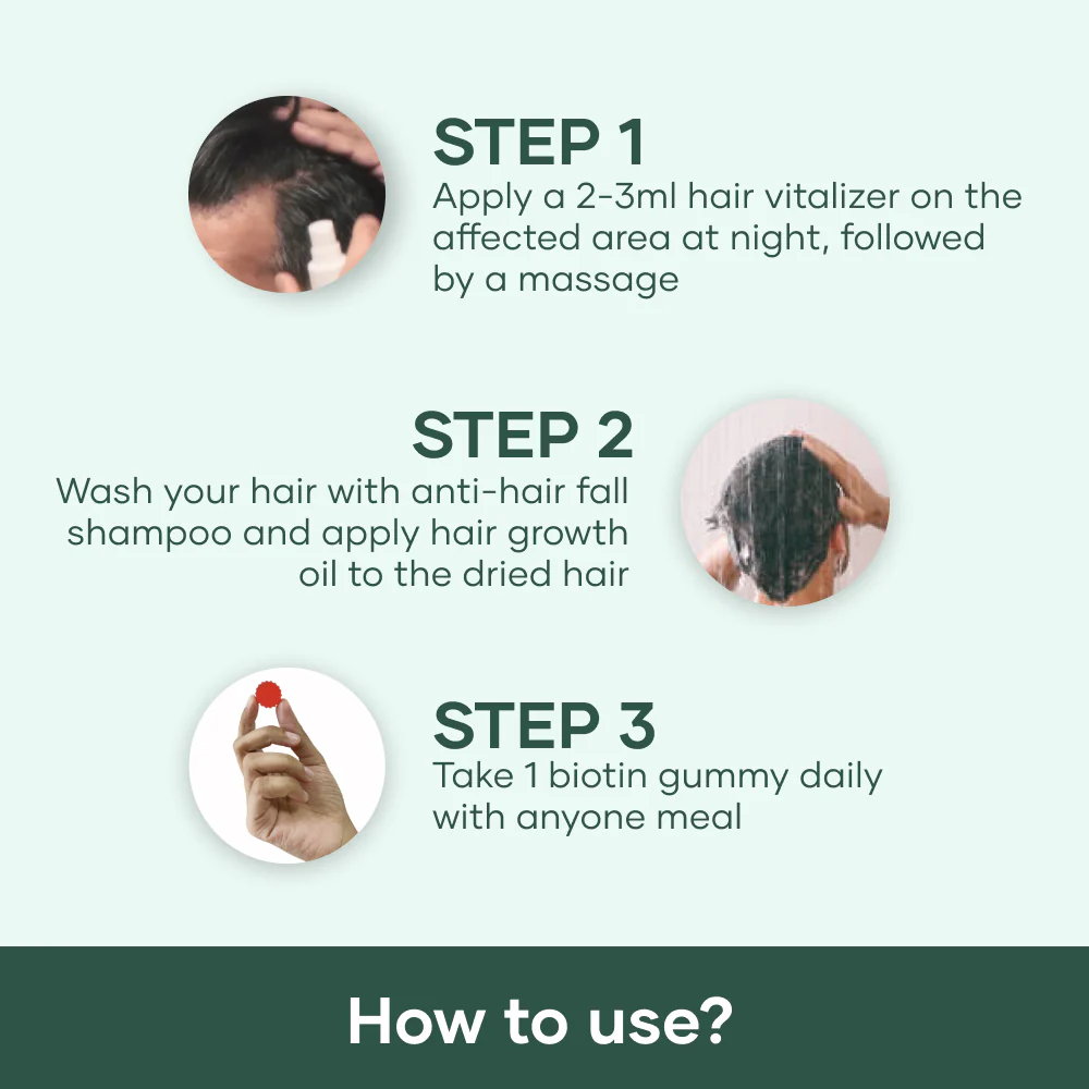 Advanced Scalp Treatment for Hairfall (1 Month Pack) 7 Advanced Scalp Treatment for Hairfall (1 Month Pack)