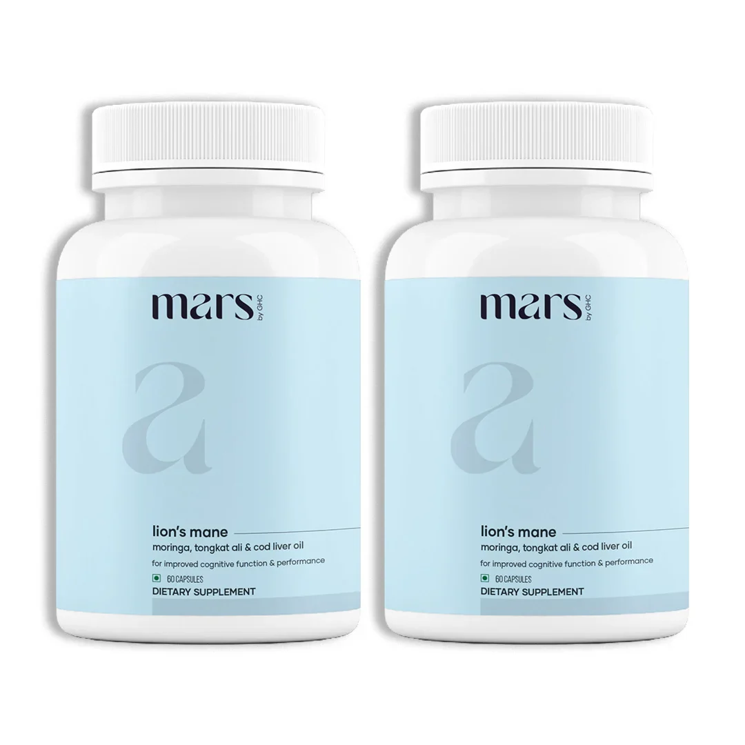 Mars Lions Mane Caps: Energy & Mental Support Supplement With Tongkat Ali & Moringa 2 2
