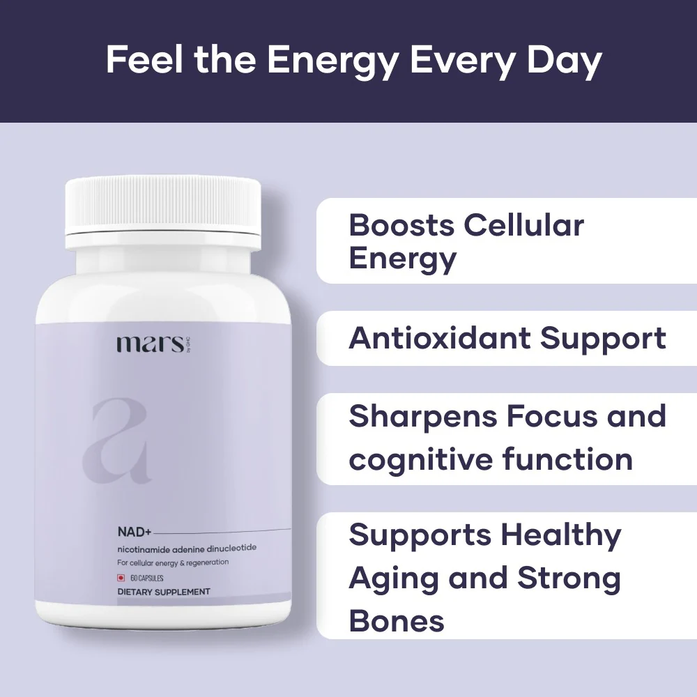 Mars NAD+ Capsules with NR & Vitamin B3 – Cellular Energy, Brain Health & Resilience Support (60N) 6 Mars NAD+ Capsules with NR & Vitamin B3 – Cellular Energy, Brain Health & Resilience Support (60N)