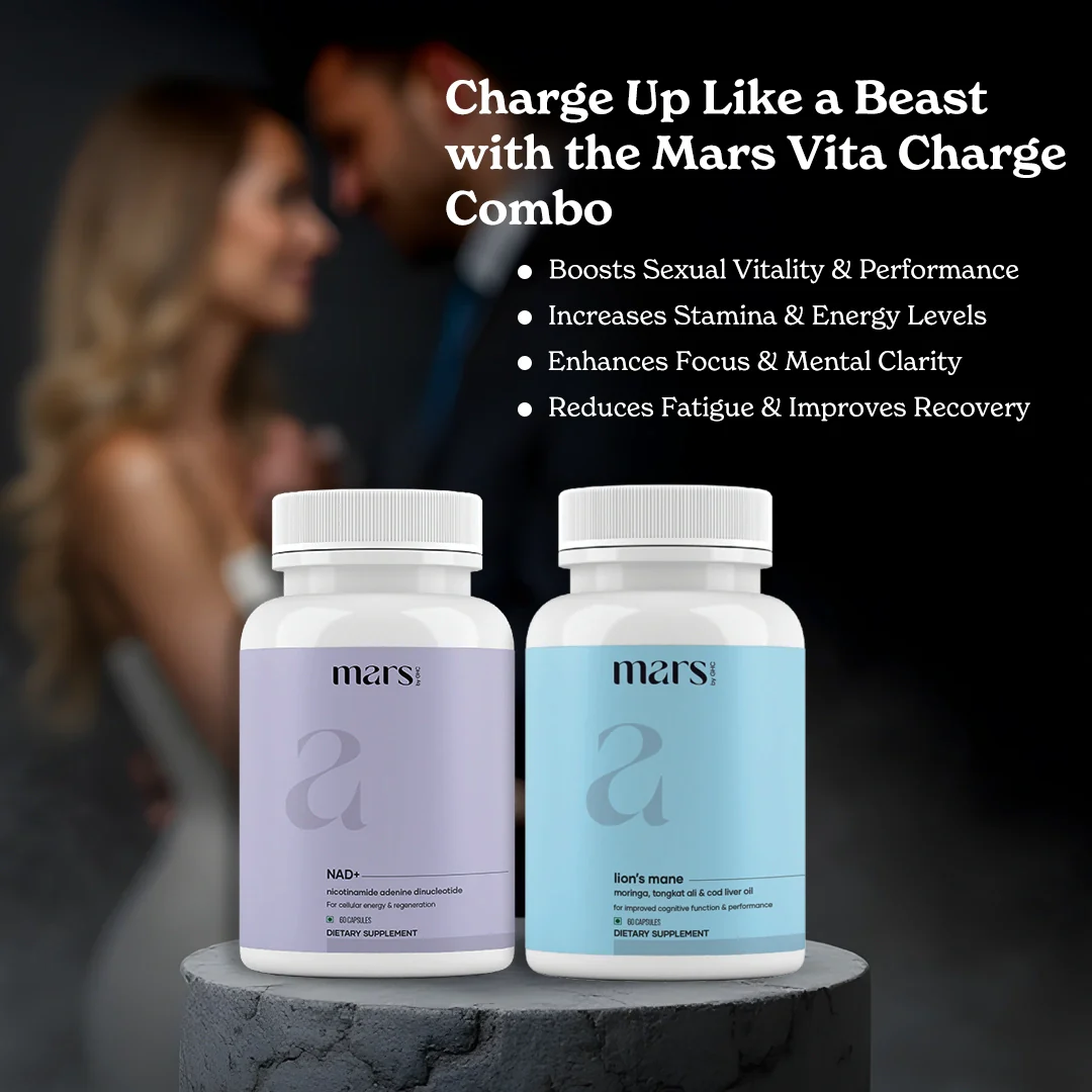 Mars Limitless Drive Combo: A NAD & Lions Mane Combo For Better Drive, Peak Performance & Bedroom Game 2 Mars Limitless Drive Combo: A NAD & Lions Mane Combo For Better Drive, Peak Performance & Bedroom Game