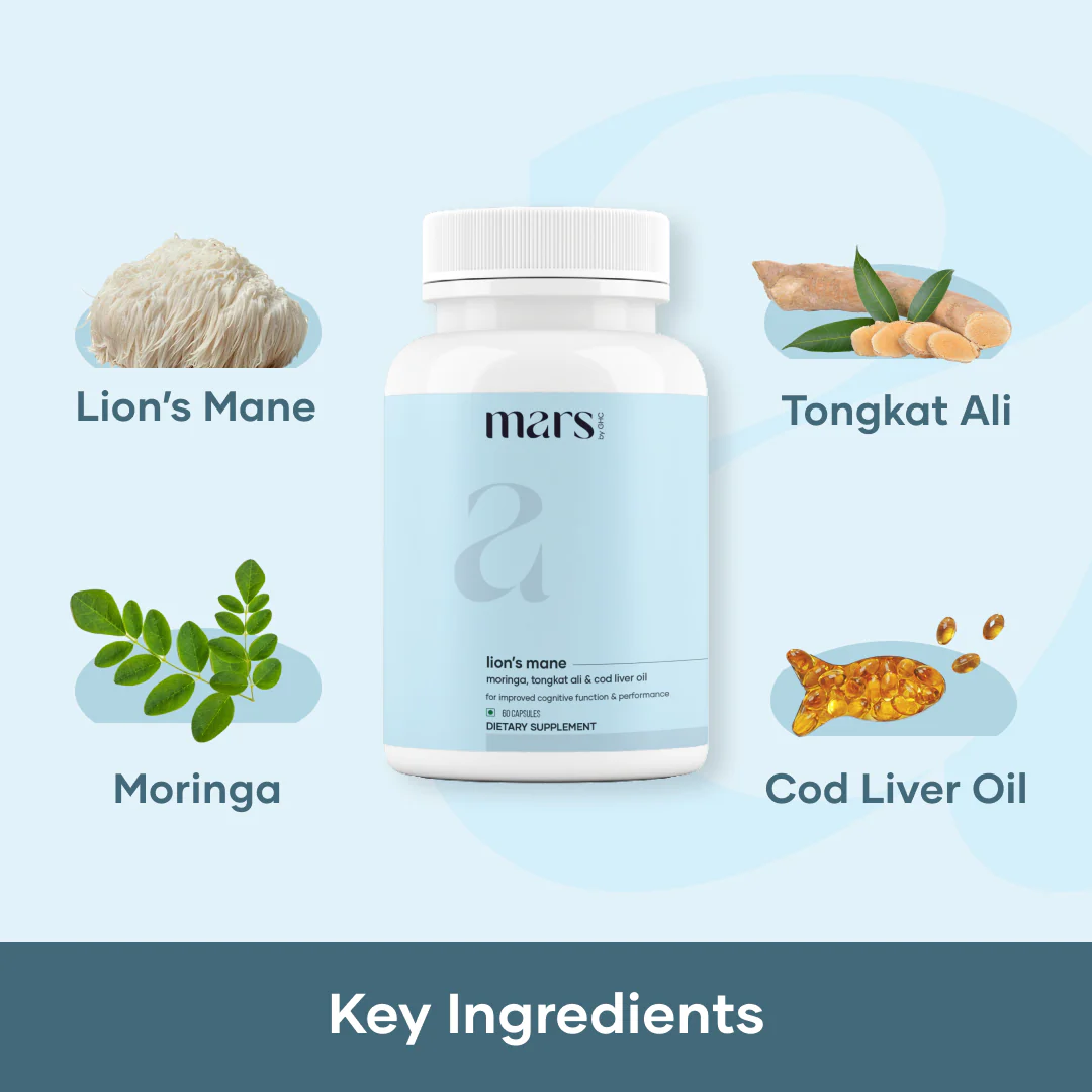 Mars Strength & Stamina Combo: Lion's Mane Caps, Pure Himalayan Shilajit Resin & Micronized Creatine Monohydrate Caps 2 Mars Strength & Stamina Combo: Lion's Mane Caps, Pure Himalayan Shilajit Resin & Micronized Creatine Monohydrate Caps