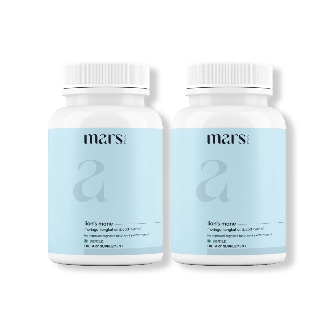 Mars Pure Lion's Mane Caps: Powered with Moringa, Tongkat Ali & Cod Liver Oil (60 N) 10 2