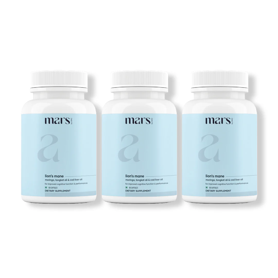 Mars Pure Lion's Mane Caps: Powered with Moringa, Tongkat Ali & Cod Liver Oil (60 N) 11 3