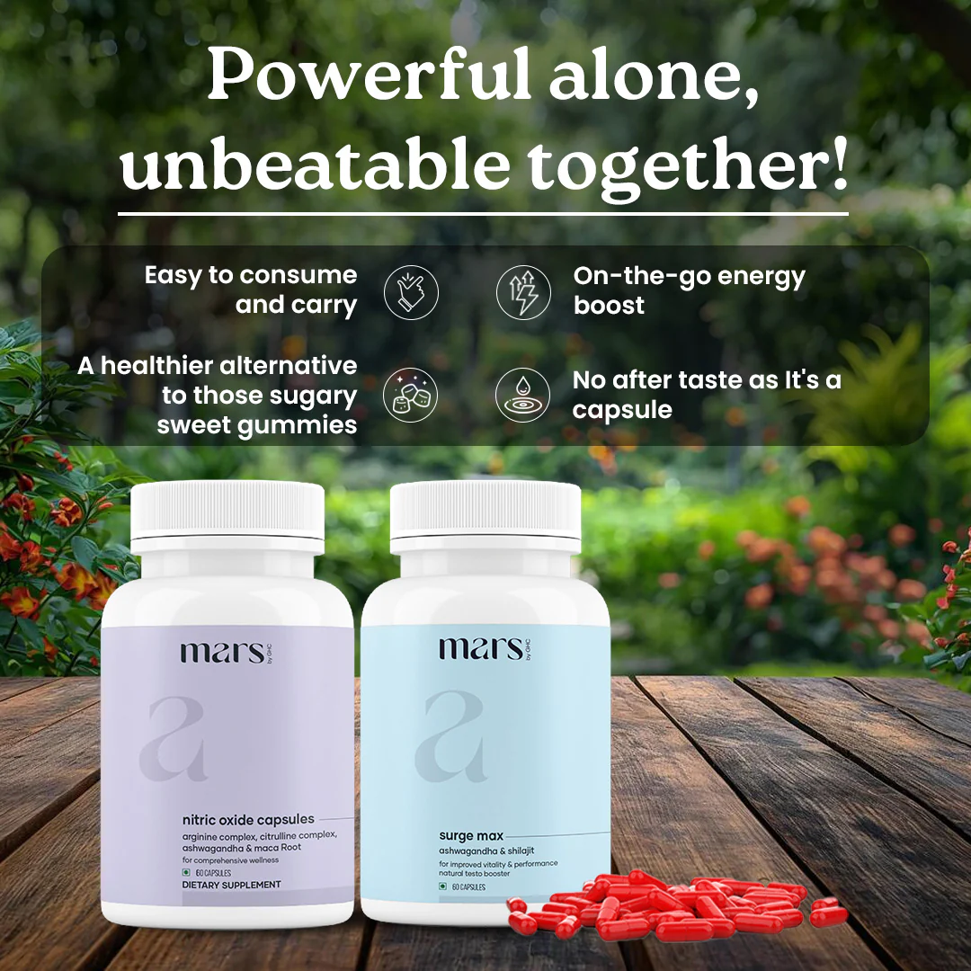 Growth Max Combo: Powered by Nitric Oxide & Pure Ashwagandha Capsules 6 Growth Max Combo: Powered by Nitric Oxide & Pure Ashwagandha Capsules