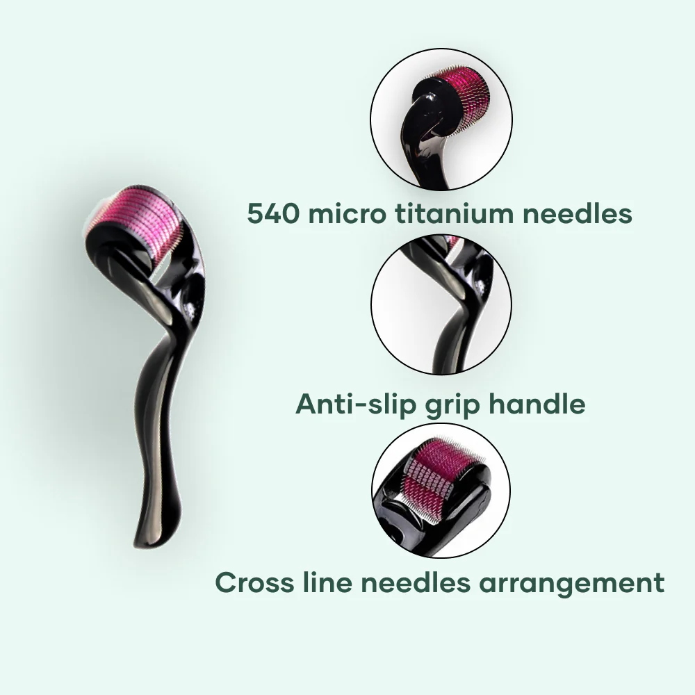 Derma Roller 0.5 mm for Face, Hair & Beard 2 Derma Roller 0.5 mm for Face, Hair & Beard