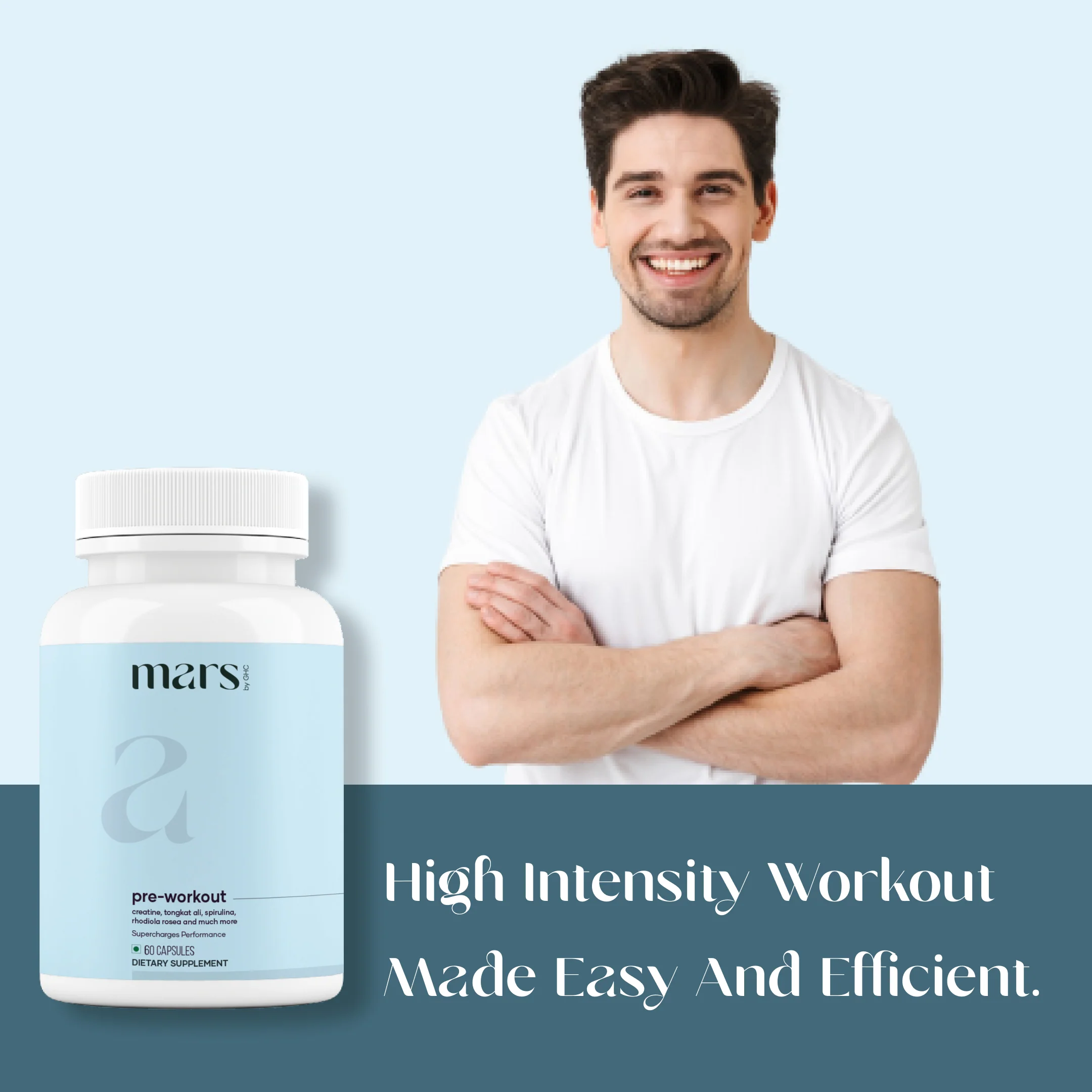 Mars Pre-Workout Capsules : Powered With Creatine & Spirulina 6 Mars Pre-Workout Capsules : Powered With Creatine & Spirulina