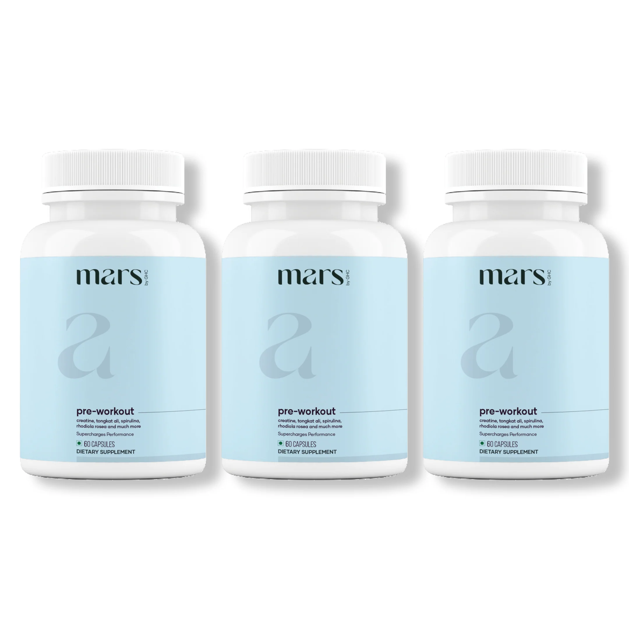 Mars Pre-Workout Capsules : Powered With Creatine & Spirulina 8 Mars Pre-Workout Capsules : Powered With Creatine & Spirulina