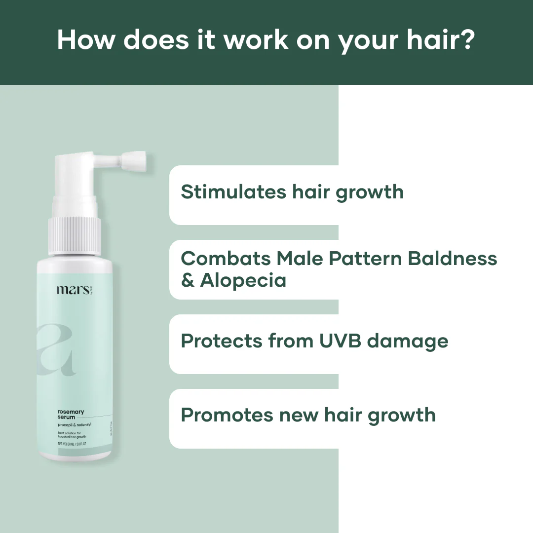 Mars Rosemary Hair Growth Serum - Powered with Redensyl & Procapil 3 Mars Rosemary Hair Growth Serum - Powered with Redensyl & Procapil