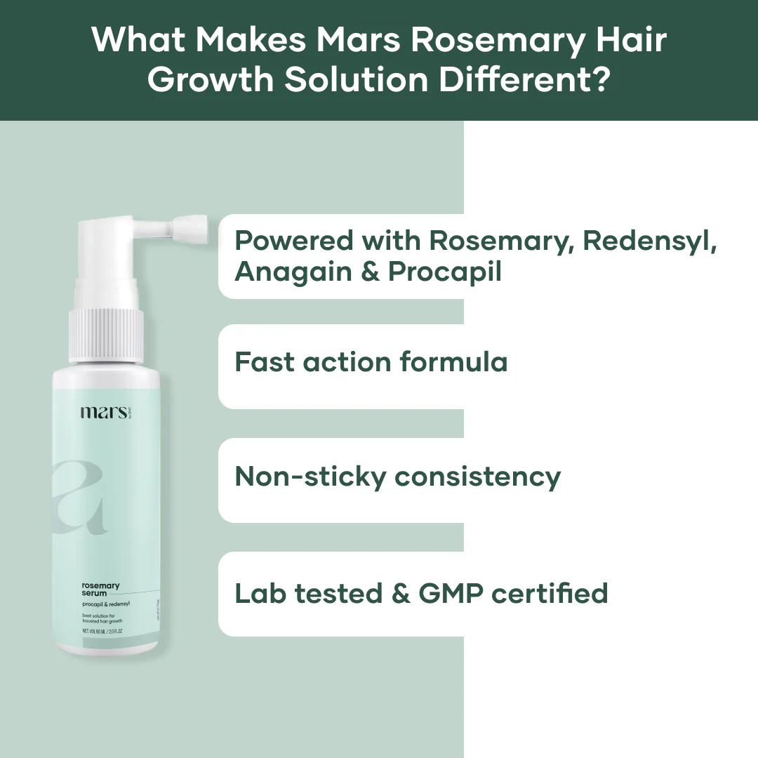 Mars Rosemary Hair Growth Serum - Powered with Redensyl & Procapil 4 Mars Rosemary Hair Growth Serum - Powered with Redensyl & Procapil