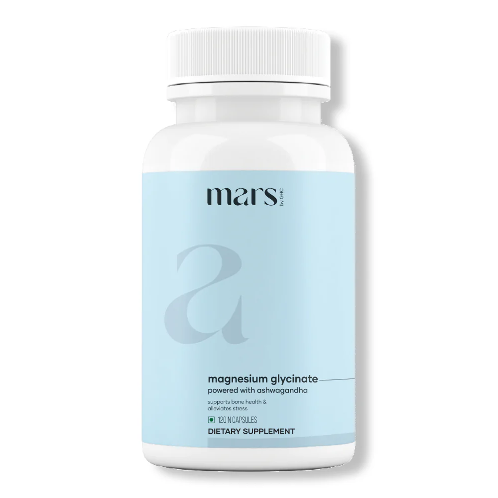Magnesium Glycinate Capsules: Powered with Ashwagandha (120 N)