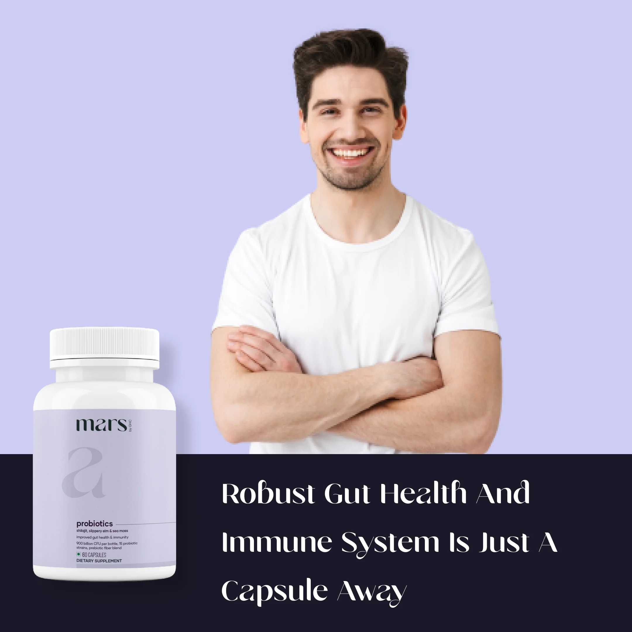 Mars Probiotics for Men: Powered with Shilajit, Sea Moss & Slippery Elm 6 Mars Probiotics for Men: Powered with Shilajit, Sea Moss & Slippery Elm