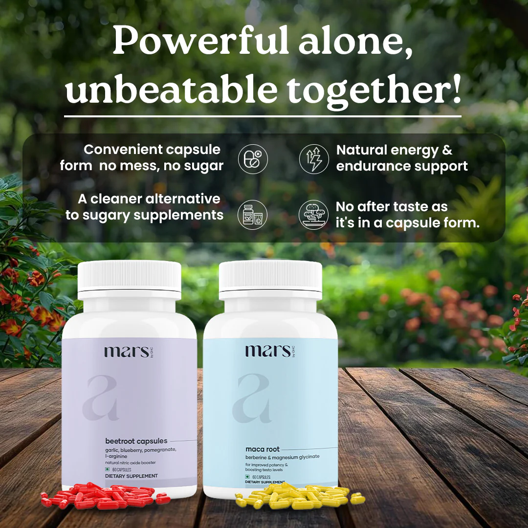 Mars Big G Combo: Powered by Nitric Oxide Booster & Maca Root Capsules 3 Mars Big G Combo: Powered by Nitric Oxide Booster & Maca Root Capsules